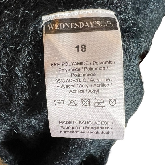 Wednesdays Girl Maternity Eyelash Sweater Dress • NWT • Size 18 - Picture 8 of 9